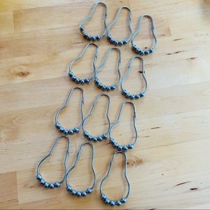 Shower Curtain Hooks 12 Rollerball Classic Style